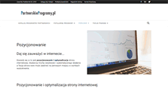 Desktop Screenshot of pozycjonowanie.partnerskieprogramy.pl