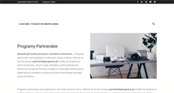 Desktop Screenshot of partnerskieprogramy.pl