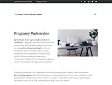 Tablet Screenshot of partnerskieprogramy.pl
